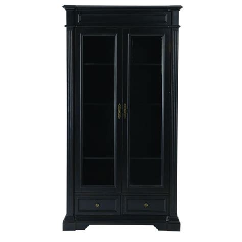 Home Decorators Collection Oxford Black Glass Door Bookcase 3012250210