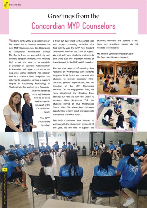 Myp Counselors By Concordian International School Issuu
