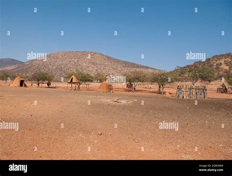Himba Tribe Village Kaokoveld Namibia Africa Stock Photo Alamy