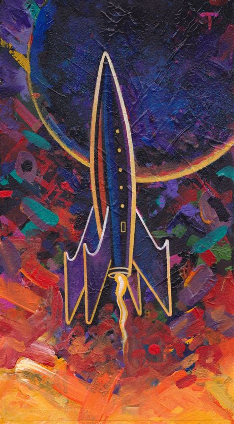 Disk space, traffic and cpu resources, which are provisioned immediately. Rocket Painting # 101 | Space art, Art, Retro rocket