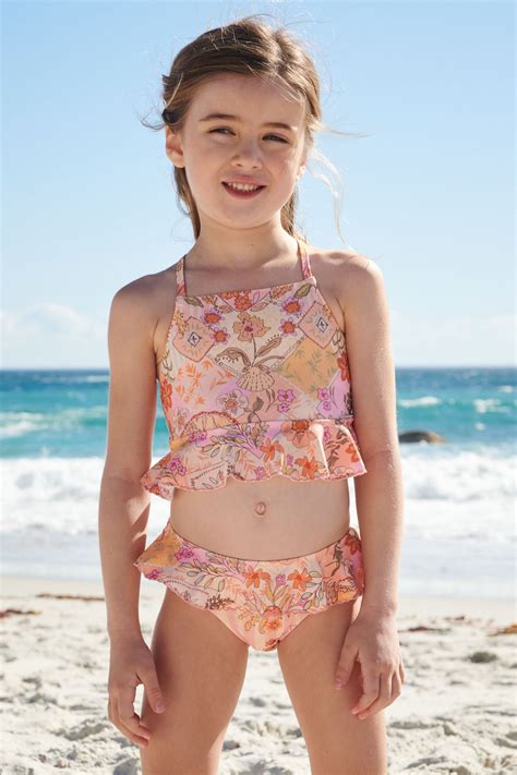 Buy Peach Pink Tiered Bikini Yrs From The Next Uk Online Shop In