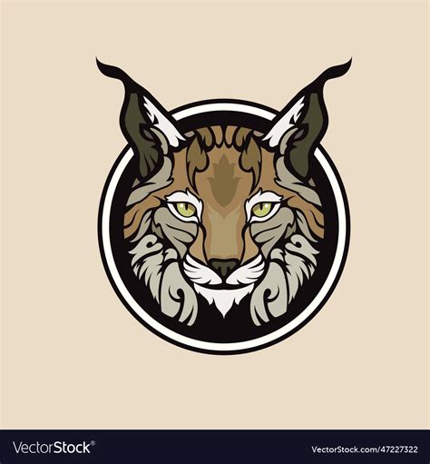 Lynx Head Mascot Royalty Free Vector Image Vectorstock