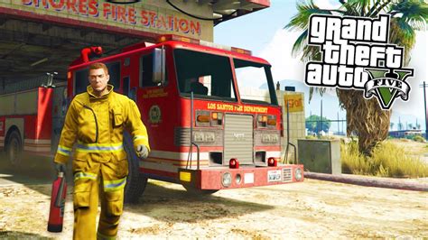 Gta 5 Pc Mods Firefighter Mod Fighting Fires Cpr And Battalion