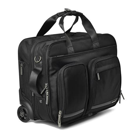 Carrylove 16 Inch Business Trip Rolling Luggage Multifunction Suitcase