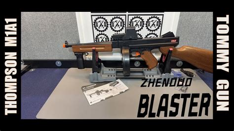 Thompson M1a1 Tommy Gun Style Gel Ball Blaster Toy From Zhenduo Youtube