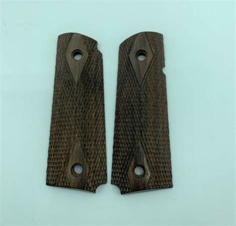Pistol Grips Rosewood M1911a1 Colt Grips Double Diamond Ww2 Us Army 45