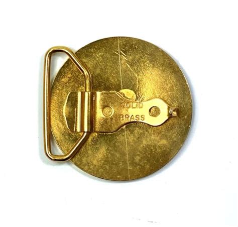 Ruger Sr Solid Brass Logo Belt Buckle Vintage