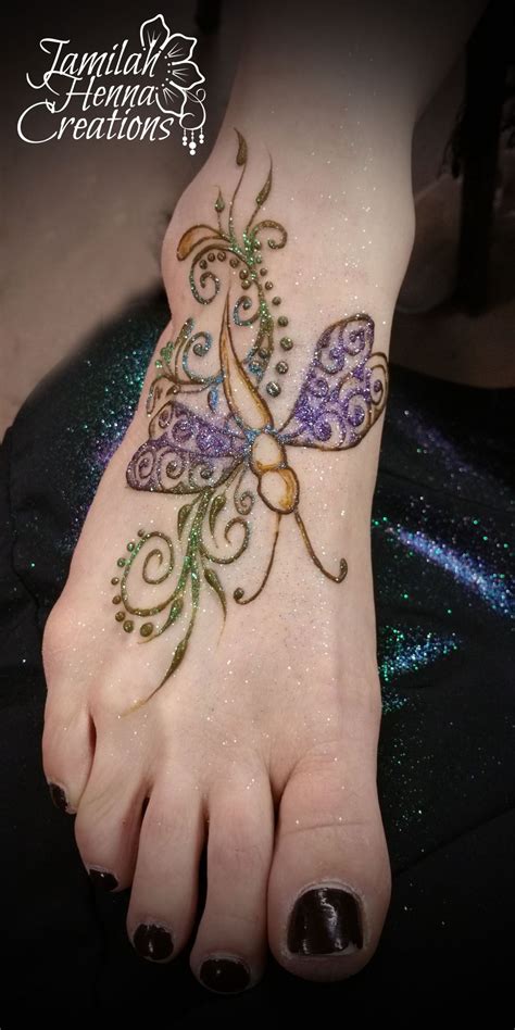 See more ideas about henna, tattoos, henna tattoo. Dragonfly henna foot www.jamilahhennacreations.com | Henna ...