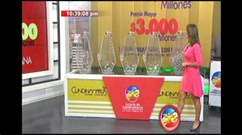 El sorteo de lotería cundinamarca se realiza cada lunes después de las 10:30 pm. Resultados del Sorteo del Premio Mayor de 3000 Millones de ...