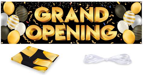 Grand Opening Banner New Store Grand Opening Sign And Rope Large Open