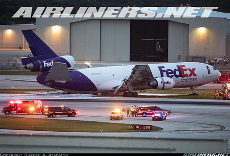 Md F Of Fedex Catches Fire At Fort Lauderdale After Landing Gear