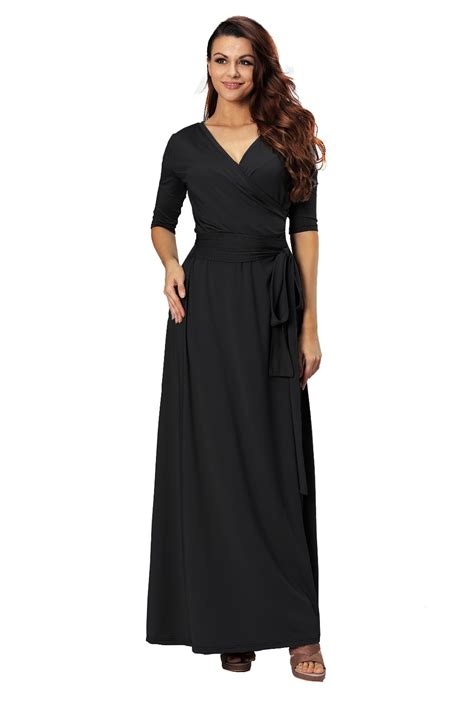 Aliexpress Com Buy Roiii Womens Casual Half Sleeves Long Maxi Dress Sexy V Neck Summer Beach