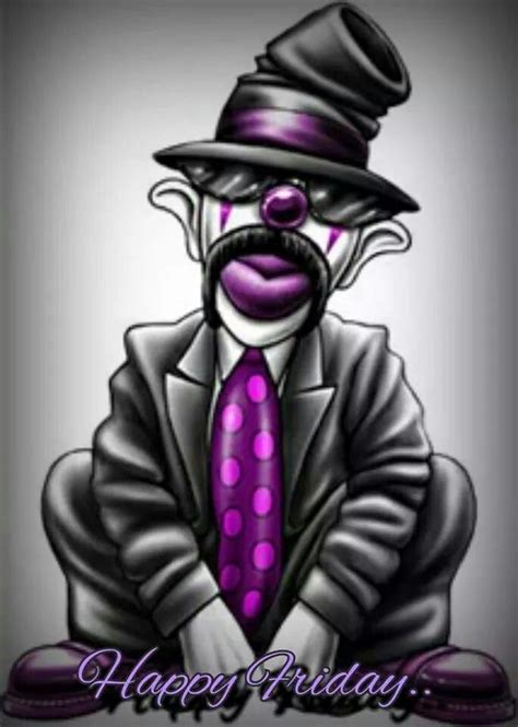 Art Lowrider Chicano Clown Drawings