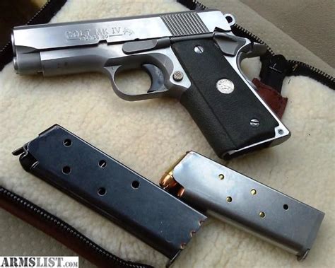 Armslist For Trade Colt Officers Acp 1911 Stainless Enhanced Model