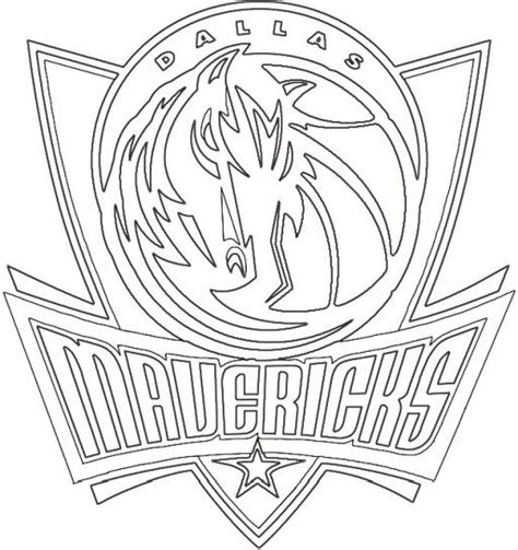 Dallas Mavericks Logo Mavericks Logo Dallas Mavericks Coloring Pages