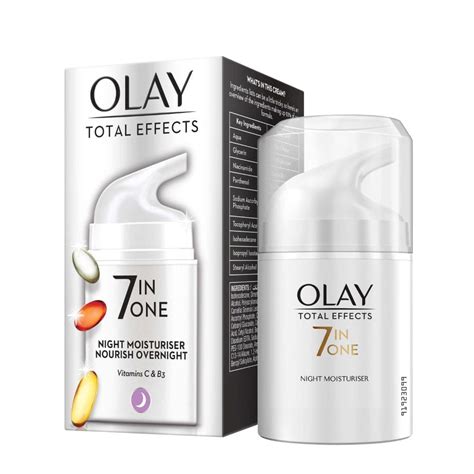 Olay Total Effects 7 In 1 Night Moisturiser With Vitamin C And B3 50 Ml