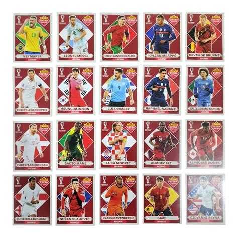 Figurinhas Da Copa 2022 Todas 80 Legends Extra Sticker Raras Raip Shop