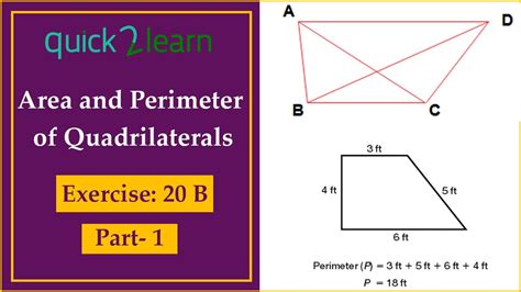 Exercise 20b Area And Perimeter Of Quadrilaterals Class 9 Icse Maths