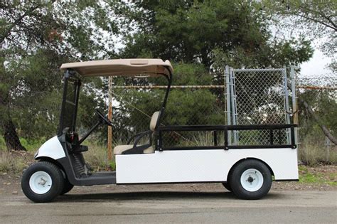 Custom Ezgo Shuttle 2 Flatbed Heavy Duty Electric Utility Carts Used