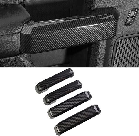 Keptrim For F Abs Carbon Fiber Inner Door Handles Cover Trim For