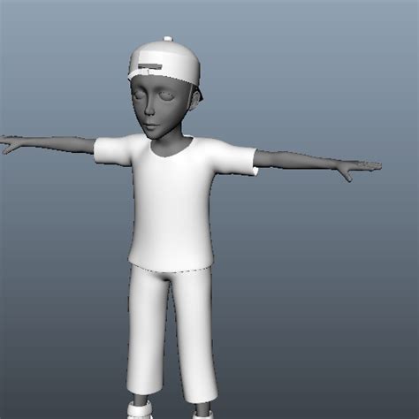 Young Boy Teenage Character Design 3d Model Ma Mb 123free3dmodels