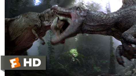 Jurassic Park 3 310 Movie Clip Spinosaurus Vs T Rex 2001 Hd