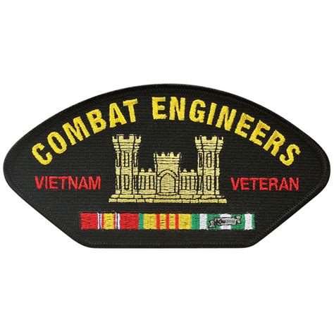 Combat Engineers Vietnam Veteran Hat Patch