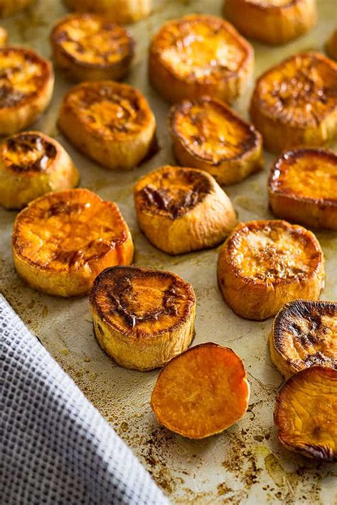 Roasted Sweet Potatoes With Cinnamon Glaze Countryside Cravings