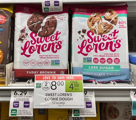 Sweet Lorens Less Sugar Cookie Dough As Low As 2 At Publix Regular