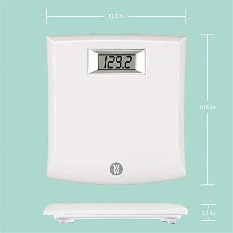 Ww Scales By Conair Digital Weight Plastic Bathroom Scale 350 Lbs