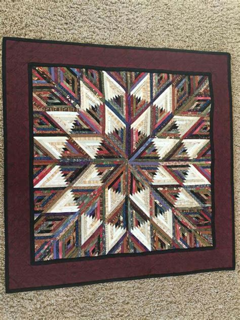 Depictions of the basic construction of the block can be found in the the log cabin quilt pattern is easy for beginners to make because it doesn't have matching seams. Diamond Log Cabin (pp) by Cindy Edgerton | Picture quilts ...