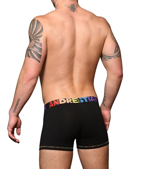 Andrew Christian Almost Naked Pride Cotton Boxer Black Andrew