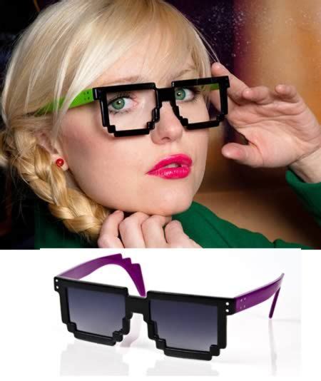 12 Coolest Pixelated Fashion Accessories Nerd Glasses Glasses Girls With Glasses