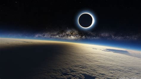 Solar Eclipse From Space Wallpapers And Images Wallpapers Pictures Images