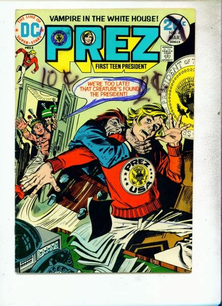 Prez Comic Book 4 March 1974