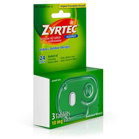 Zyrtec Allergy Tablets Shop Sinus And Allergy At H E B