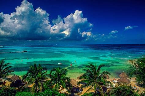 Artistic Land Caribbean Sea Cancun Mexico