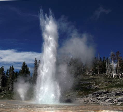 Filegrand Geyser And Vent Geyser In Yellowstone National Park