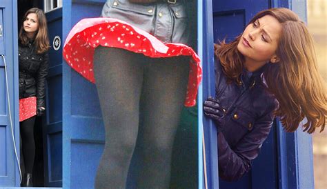 jenna louise coleman in upskirt doctor who tv series upskirtstars