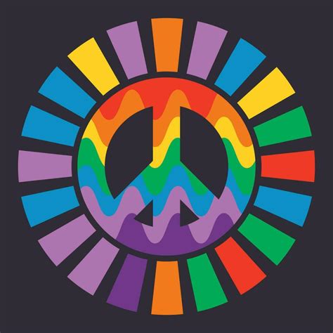 Colorful Symbol Of Peace 26176627 Vector Art At Vecteezy