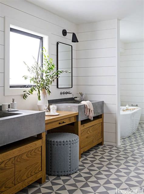These rustic scuffs and spots convince that this tile is truly aged. 41 Cool Bathroom Floor Tiles Ideas You Should Try - DigsDigs