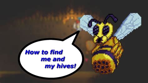 How To Find Queen Bee And Her Hives Terraria Tutorial Youtube