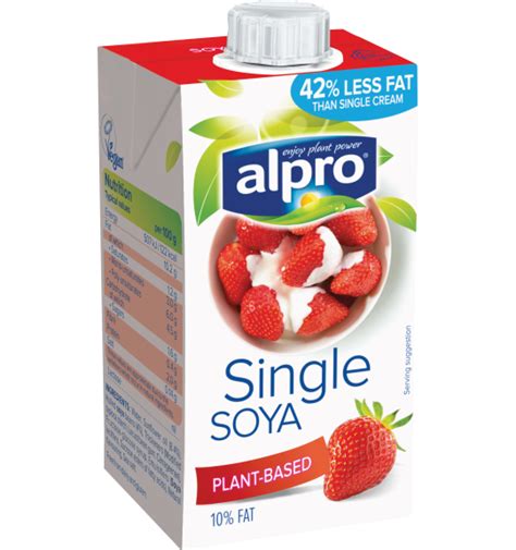 Alpro Plant Based Cream Alternative Small Soya Single Chilled
