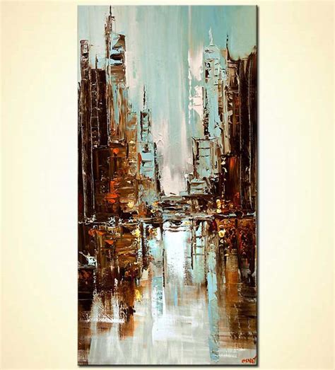 Painting For Sale Contemporary Original Abstract City