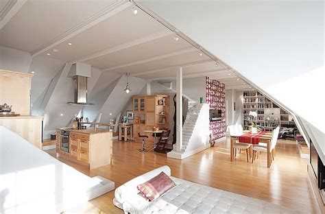 Stockholm Attic Apartment Charms With Its Steep Ceilings Decoist