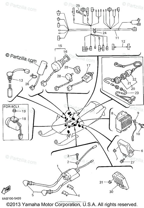 Yamaha ignition wiring diagram today wiring schematic diagram. Yamaha Snowmobile 1995 OEM Parts Diagram for Electrical - 1 | Partzilla.com