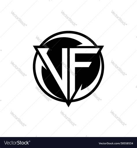 Vf Logo Monogram Design Template Royalty Free Vector Image