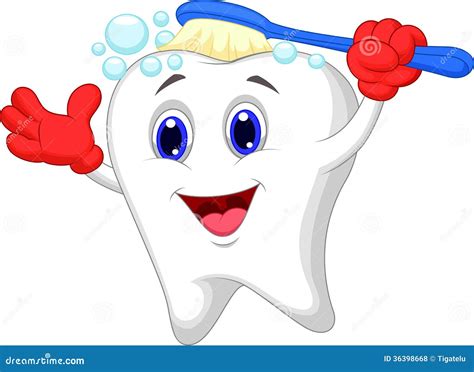 Happy Tooth Cartoon Stock Illustrations 25223 Happy Tooth Cartoon