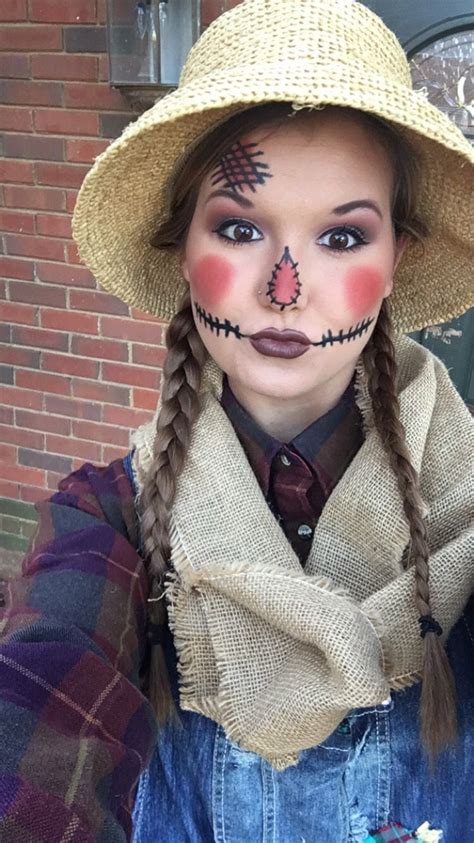 Easy Scarecrow Makeup Scarecrow Halloween Makeup Halloween Costumes