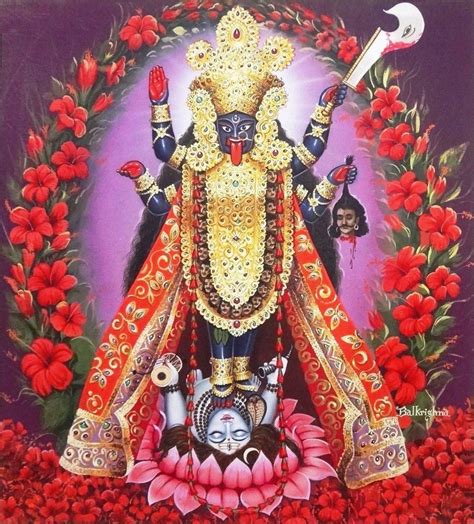 Hindu Cosmos Goddess Kali A Form Of Durga The Consort Of Kali Puja Kali Hindu Durga